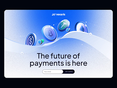 Landing Page for a Web3 Crypto Payments Platform animation crypto crypto platform fintech landing landing page outcrowd saas ui uiux user interface ux ux design web design web3 website