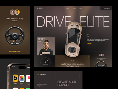 Website for an Education Company ✦ ED-Drive design interface product service startup ui ux web website