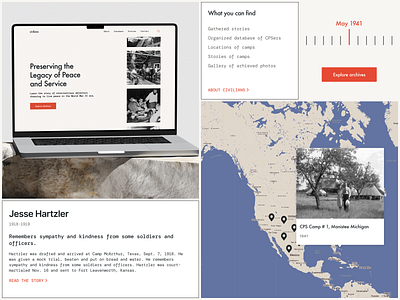 Designing History with Depth and Dimension archivaldesign archive bentogrid historicalstorytelling history illustration interactivemap motion graphics timeline timelinedesign ui ux uxdesign ww2 wwiihistory